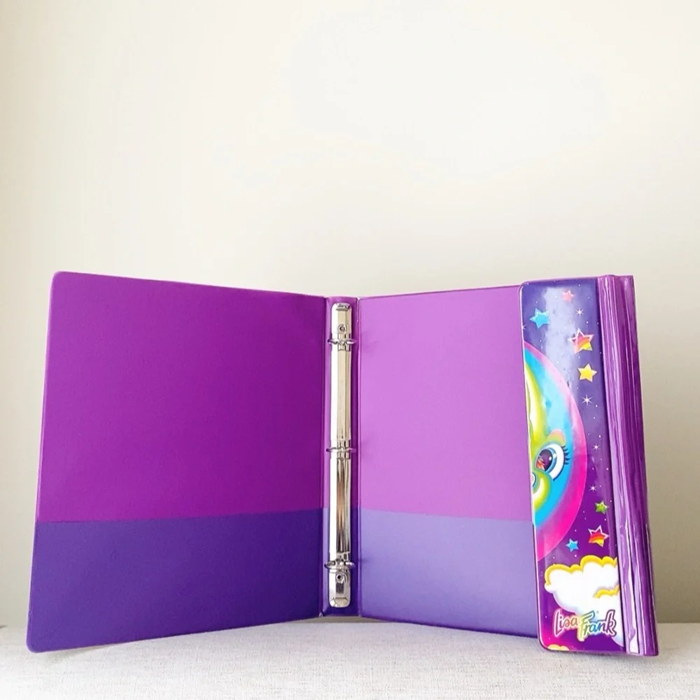 Vintage Lisa Frank Markie unicorn Binder